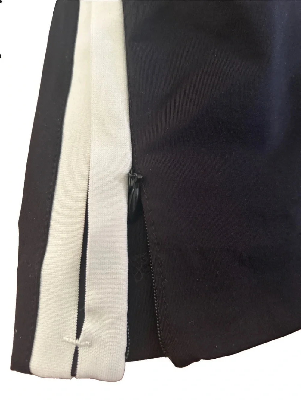 Elizabeth and James Black Skinny Pants with White Side Stripes